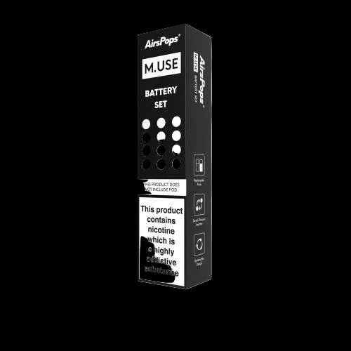 Airpops M.USE Battery Set Black