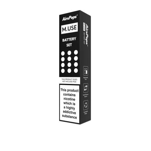 Airpops M.USE Battery Set Black