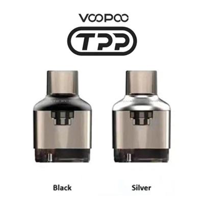 VOOPOO TPP Replacement Pod: Black 5.5ml, Silver 5.5ml